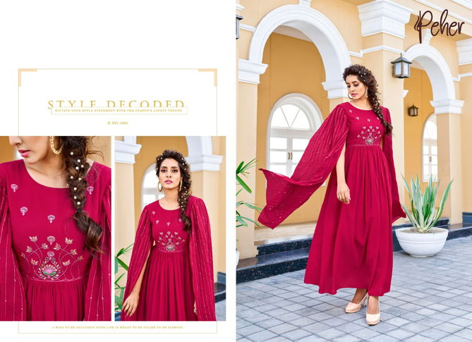 Lime Light Fancy Stylish Designer Festive Wear Heavy Long Kurtis collection